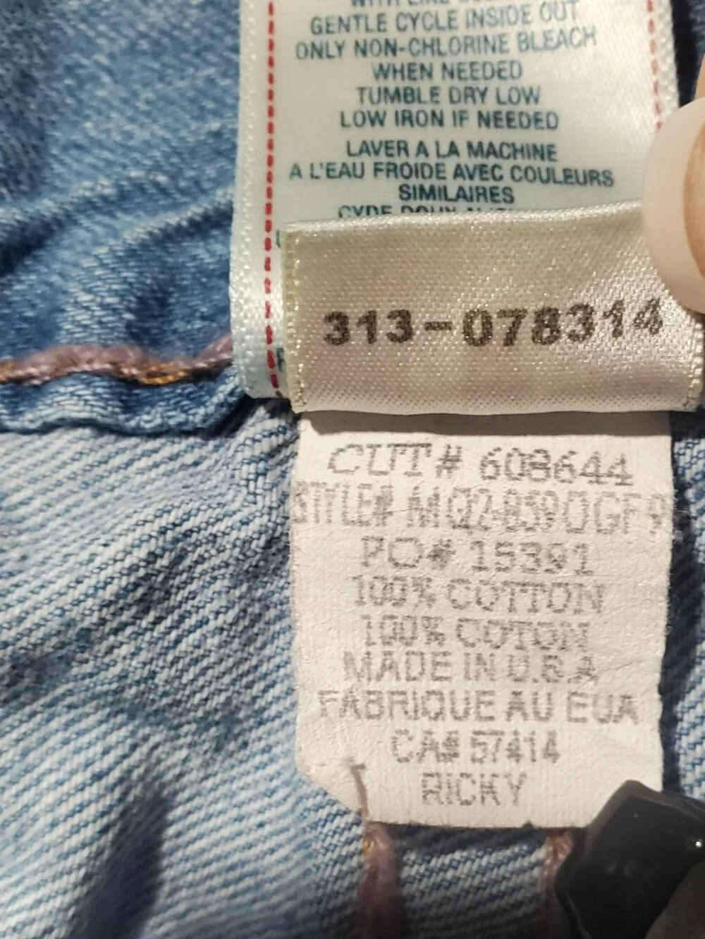 True Religion Ricky Super T  Made in USA distressed Sz 42
